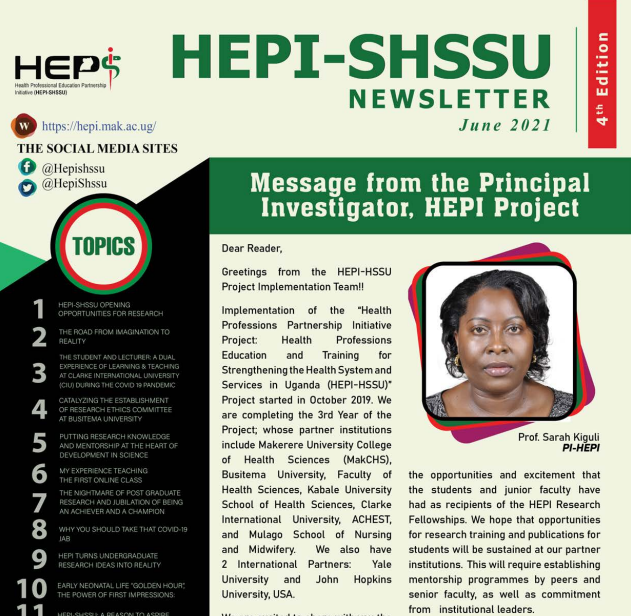 HEPI Newsletter